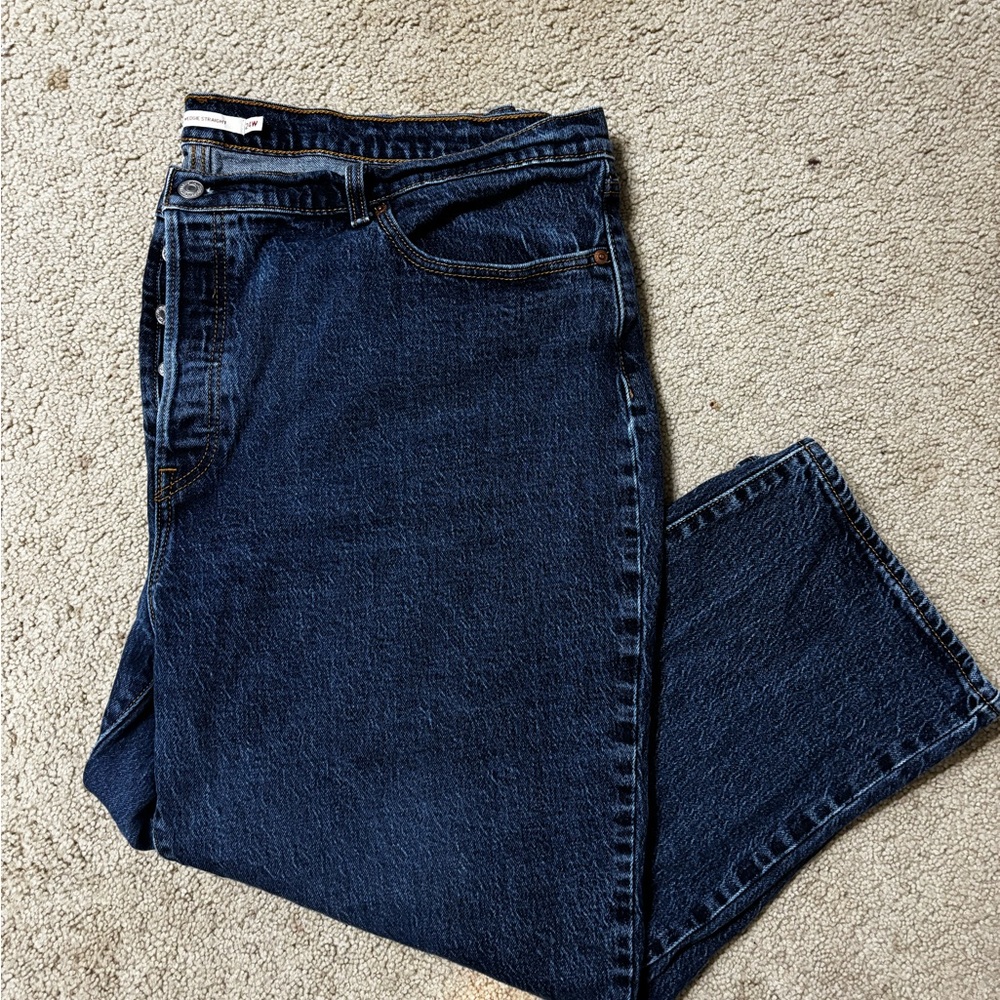 Levi's Women's Straight Leg Dark Indigo Jeans